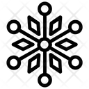 پیش‌نمایش فایل hexagon-snowflake-4 از پک آیکون‌های خطی دانه‌های برف هندسی ۱