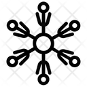پیش‌نمایش فایل hexagon-snowflake-7 از پک آیکون‌های خطی دانه‌های برف هندسی ۱