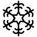 پیش‌نمایش فایل snowflake-design-21 از پک آیکون‌های خطی دانه‌های برف هندسی ۱