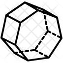 پیش‌نمایش فایل hexagon-54 از پک آیکون‌های خطی اشکال پنج‌ضلعی