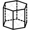 پیش‌نمایش فایل hexagonal-prism-3 از پک آیکون‌های خطی اشکال پنج‌ضلعی