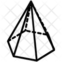 پیش‌نمایش فایل hexagonal-pyramid-2 از پک آیکون‌های خطی اشکال پنج‌ضلعی