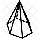 پیش‌نمایش فایل hexagonal-pyramid-3 از پک آیکون‌های خطی اشکال پنج‌ضلعی