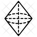 پیش‌نمایش فایل octahedron-13 از پک آیکون‌های خطی اشکال پنج‌ضلعی