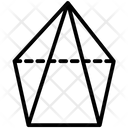 پیش‌نمایش فایل tetrahedron-7 از پک آیکون‌های خطی اشکال پنج‌ضلعی