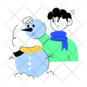 پیش‌نمایش فایل making-snowman-10513821 از پک تعطیلات و کریسمس