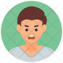 پیش‌نمایش فایل angry-boy-7 از پک آواتارهای دایره‌ای تخت