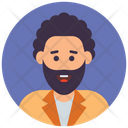 پیش‌نمایش فایل bearded-man-12 از پک آواتارهای دایره‌ای تخت