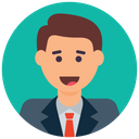 پیش‌نمایش فایل businessman-707 از پک آواتارهای دایره‌ای تخت