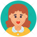 پیش‌نمایش فایل girl-avatar-12 از پک آواتارهای دایره‌ای تخت