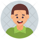 پیش‌نمایش فایل happy-boy-10 از پک آواتارهای دایره‌ای تخت