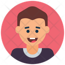 پیش‌نمایش فایل happy-boy-9 از پک آواتارهای دایره‌ای تخت