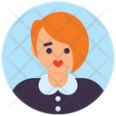پیش‌نمایش فایل office-girl-1 از پک آواتارهای دایره‌ای تخت