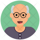 پیش‌نمایش فایل senior-citizen-9 از پک آواتارهای دایره‌ای تخت
