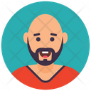 پیش‌نمایش فایل bearded-man-14 از پک آواتارهای دایره‌ای تخت
