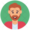 پیش‌نمایش فایل bearded-man-17 از پک آواتارهای دایره‌ای تخت