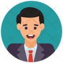 پیش‌نمایش فایل businessman-711 از پک آواتارهای دایره‌ای تخت