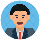 پیش‌نمایش فایل businessman-712 از پک آواتارهای دایره‌ای تخت