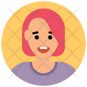 پیش‌نمایش فایل girl-avatar-16 از پک آواتارهای دایره‌ای تخت