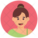 پیش‌نمایش فایل girl-avatar-17 از پک آواتارهای دایره‌ای تخت