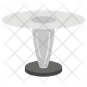 پیش‌نمایش فایل round-glass-table از پک لوستر، چراغ رومیزی و ایستاده