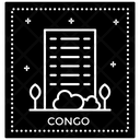 پیش‌نمایش فایل congo-monogram از پک آیکون خطی مهر پاسپورت