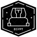 پیش‌نمایش فایل egypt-monogram از پک آیکون خطی مهر پاسپورت