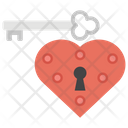 پیش‌نمایش فایل heart-lock-40 از پک آیکون‌های تخت عروسی