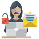 پیش‌نمایش فایل data-security-officer از پک آیکون‌های تخت امنیت اینترنت