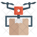 پیش‌نمایش فایل drone-delivery-25 از پک آیکون‌های تخت علم و فناوری