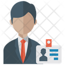 پیش‌نمایش فایل id-card-433 از پک آیکون‌های تخت اداری و اینترنتی