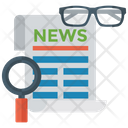 پیش‌نمایش فایل news-paper-reading از پک آیکون‌های تخت اداری و اینترنتی