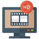 پیش‌نمایش فایل hd-movie-1 از پک آیکون‌های تخت موسیقی، سینما و فیلم‌سازی