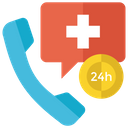 پیش‌نمایش فایل 24-hour-helpline از پک آیکون‌های تخت پزشکی
