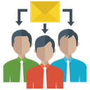 پیش‌نمایش فایل group-messaging از پک آیکون‌های تخت رسانه و ارتباطات