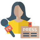 پیش‌نمایش فایل media-reporter از پک آیکون‌های تخت رسانه و ارتباطات