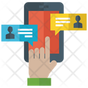 پیش‌نمایش فایل mobile-messaging-17 از پک آیکون‌های تخت رسانه و ارتباطات