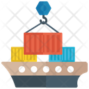 پیش‌نمایش فایل container-loading از پک آیکون‌های تخت تحویل لجستیک