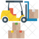 پیش‌نمایش فایل fork-lift-truck از پک آیکون‌های تخت تحویل لجستیک