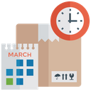 پیش‌نمایش فایل on-time-delivery-15 از پک آیکون‌های تخت تحویل لجستیک