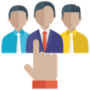 پیش‌نمایش فایل candidate-selection-1405098 از پک آیکون‌های تخت منابع انسانی