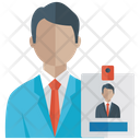 پیش‌نمایش فایل employee-card-1405080 از پک آیکون‌های تخت منابع انسانی