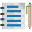 پیش‌نمایش فایل notebook-with-pen-1405027 از پک پک آیکون‌های تخت فعالیت‌ها