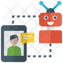 پیش‌نمایش فایل chat-bot-app-1404957 از پک آیکون‌های تخت هوش مصنوعی