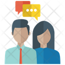 پیش‌نمایش فایل conversation-1404885 از پک پک آیکون‌های تخت آموزش