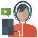 پیش‌نمایش فایل listening-music-1404895 از پک پک آیکون‌های تخت آموزش