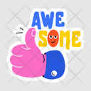 پیش‌نمایش فایل awesome-11053521 از پک استیکر کارتونی