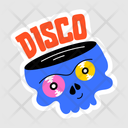 پیش‌نمایش فایل disco-skull-11053546 از پک استیکر کارتونی