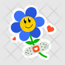 پیش‌نمایش فایل happy-flower-11053584 از پک استیکر کارتونی