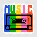 پیش‌نمایش فایل music-cassette-11053564 از پک استیکر کارتونی